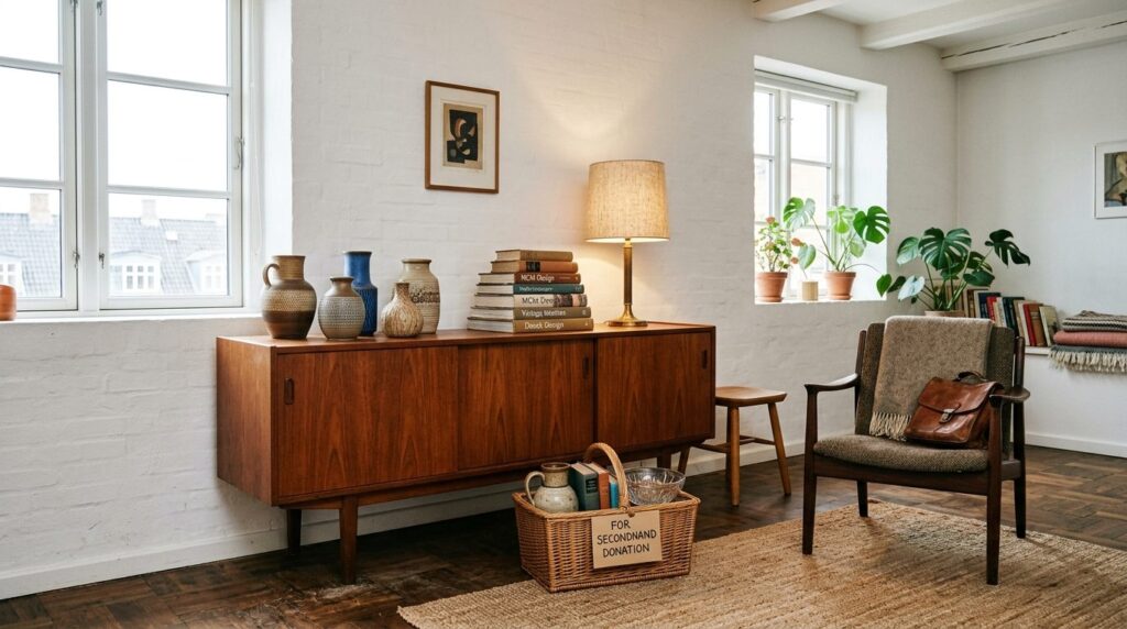 Interior styling photograph of vintage home goods perfect fo